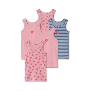 Detské tielka, 5 ks, srdiečkové vyobraziť