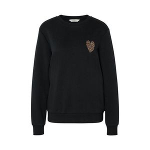 Mikina s potlačou, čierna vyobraziť