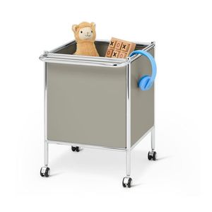 Kovový bočný vozík »CN3 Kids« s kolieskami, svetlosivý vyobraziť