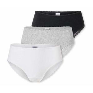 Brazílske nohavičky SCHIESSER, 3 ks, čierne, biele, sivý melír vyobraziť