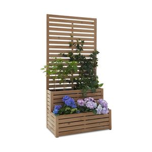 Stupňovitý stojan na rastliny vo forme paravánu 2 v 1 vyobraziť