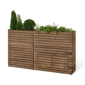 Oddeľovacia stena s kvetináčmi »Tinus« s odkladacím priestorom vyobraziť