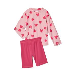 Detský oblek s UV ochranným faktorom 50+, srdiečka vyobraziť