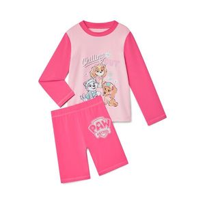 Detský oblek s UV ochranným faktorom 50+, ružový vyobraziť