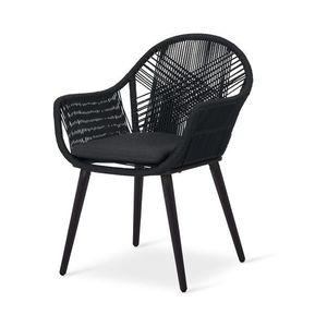 Záhradná stolička s textilným krížovým výpletom vyobraziť