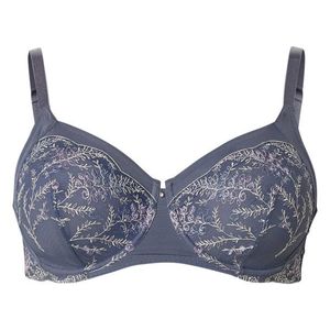 Podprsenka s kosticami s výšivkou, dymovomodrá vyobraziť