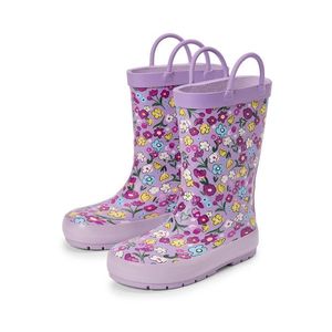 Detské gumové čižmy, kvety vyobraziť