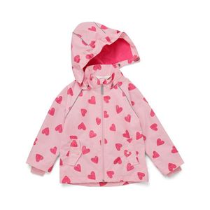 Detská bunda do dažďa, srdiečka vyobraziť