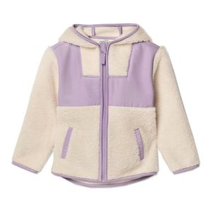 Detská plyšová bunda, fialová vyobraziť