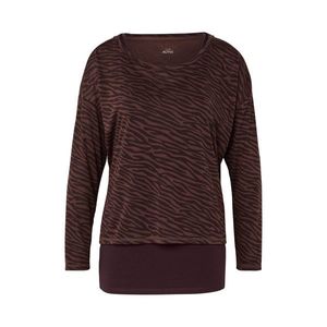 Športové tričko 2 v 1, liskovoorieškové a čokoládové vyobraziť