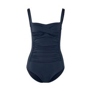 Jednodielne plavky tvarujúce postavu, tmavomodré vyobraziť