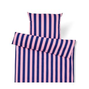 Posteľná bielizeň z perkálu, modrá, štandardná veľkosť vyobraziť