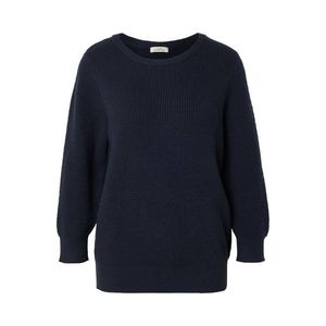 Pulóver zo štruktúrovanej pleteniny, tmavomodrý vyobraziť