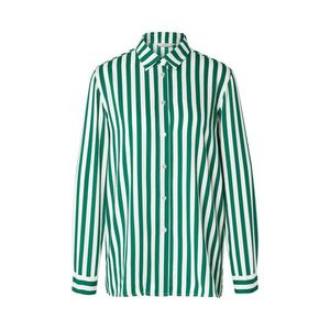 Prúžkovaná blúzka, zelená vyobraziť