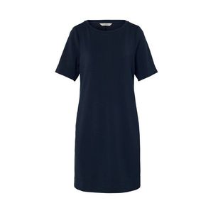 Šaty z teplákoviny, tmavomodré vyobraziť