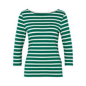 Tričko s trojštvrťovými rukávmi, zelené prúžky vyobraziť