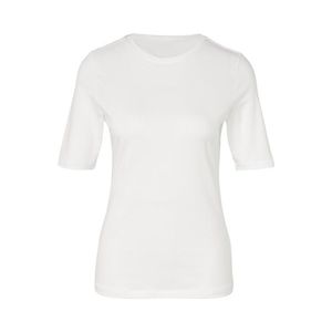 Jednoduché tričko s polodlhým rukávom, biele vyobraziť