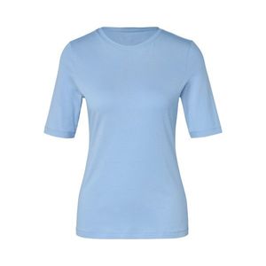 Jednoduché tričko s polodlhým rukávom, svetlomodré vyobraziť