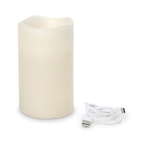 LED sviečka z pravého vosku s projektorom vyobraziť