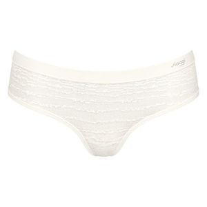 Nohavičky sloggi Free Evolve Hipster Lace, hodvábne biele vyobraziť