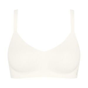 Podprsenka sloggi ZERO Feel Pure Soft Bra, hodvábna biela vyobraziť