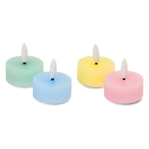 LED čajové sviečky z pravého vosku s drážkou, 4 ks vyobraziť