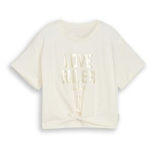 Detské tričko s potlačou a ozdobným uzlom Tom Tailor, wool white vyobraziť