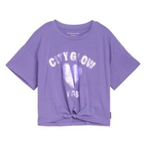 Detské tričko s potlačou a ozdobným uzlom Tom Tailor, vervain lilac vyobraziť