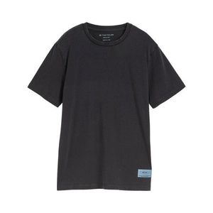 Detské základné tričko s optikou kyselinového prania Tom Tailor, coal grey vyobraziť