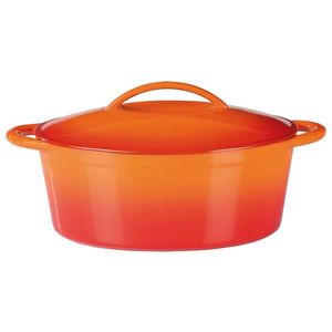 GSW Liatinový hrniec na dusenie/pekáč/tajin (pekáč, oranžová, 33 x 25 cm) vyobraziť