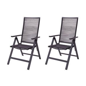 LIVARNO® Hliníkové skladacie kreslo Miami, 2 kusy vyobraziť