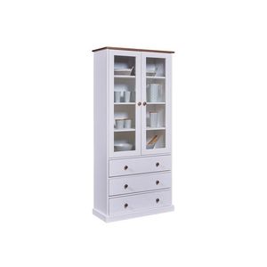 Inter Link Vitrína Westerland (biela, sépiová/hnedá) vyobraziť