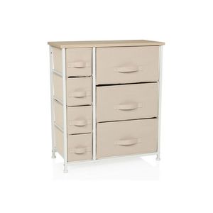 hjh LIVING Regál FOLDRESS (7 priehradiek, béžová) vyobraziť