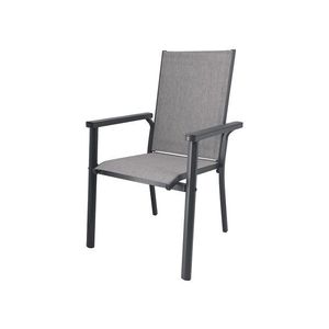 LIVARNO® Hliníkové stohovateľné kreslo Houston, svetlosivá vyobraziť