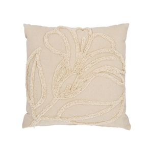 LIVARNO® Dekoratívny vankúš, 45 x 45 cm (kvety/béžová) vyobraziť