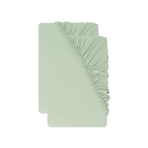 LIVARNO® Džersejové napínacie plachty, 140 – 160 x 200 cm (zelená) vyobraziť