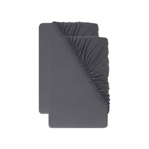 LIVARNO® Džersejové napínacie plachty, 90 – 100 x 200 cm (tmavosivá) vyobraziť