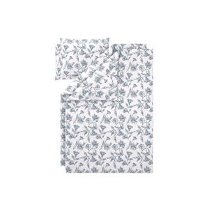 LIVARNO® Posteľná bielizeň z bavlny Renforcé, 140 x 200 cm, 4-dielna súprava (kvety) vyobraziť