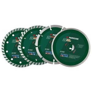 PARKSIDE® Kotúče pre uhlovú brúsku, 125 mm (súprava diamantových rezných kotúčov, 4-dielna) vyobraziť