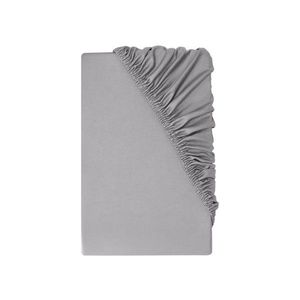 LIVARNO® Napínacia plachta z džersejového mikrovlákna, 90 – 100 x 200 cm (sivá) vyobraziť