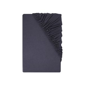 LIVARNO® Napínacia plachta z džersejového mikrovlákna, 140 – 160 x 200 cm (tmavomodrá) vyobraziť