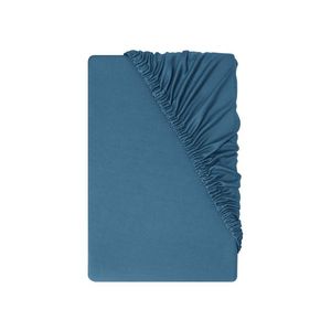 LIVARNO® Napínacia plachta z džersejového mikrovlákna, 180 – 200 x 200 cm (modrá) vyobraziť