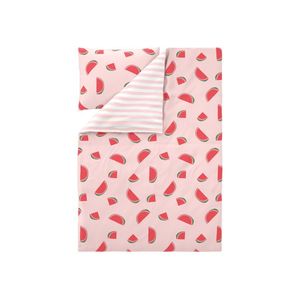 LIVARNO® Posteľná bielizeň zo saténového mikrovlákna, 140 x 200 cm (melóny) vyobraziť