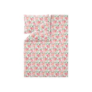 LIVARNO® Posteľná bielizeň zo saténového mikrovlákna, 140 x 200 cm (kvety) vyobraziť