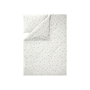 LIVARNO® Mušelínová posteľná bielizeň Premium, 140 x 200 cm (kvety/biela) vyobraziť