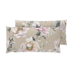 LIVARNO® Obliečka na vankúš z bavlneného saténu, 80 x 40 cm, 2 kusy (béžová) vyobraziť