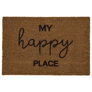 LIVARNO® Kokosová rohožka, 40 x 60 cm (nápis Happy place) vyobraziť