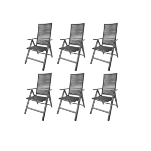 LIVARNO home Hliníkové skladacie kreslo Miami, 6 kusov vyobraziť