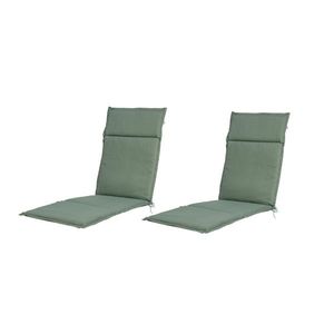 LIVARNO home Polstrovaná podložka na kreslo Houston, zelená, 2 kusy vyobraziť