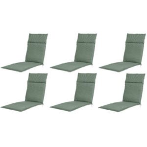 LIVARNO home Polstrovaná podložka na kreslo Houston, zelená, 6 kusov vyobraziť
